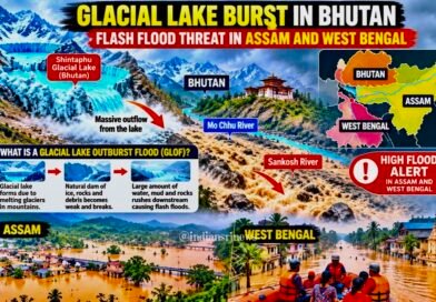 Bhutan Glacier Lake Burst Triggers Flash Flood Threat in Assam and West Bengal; Thousands Evacuated